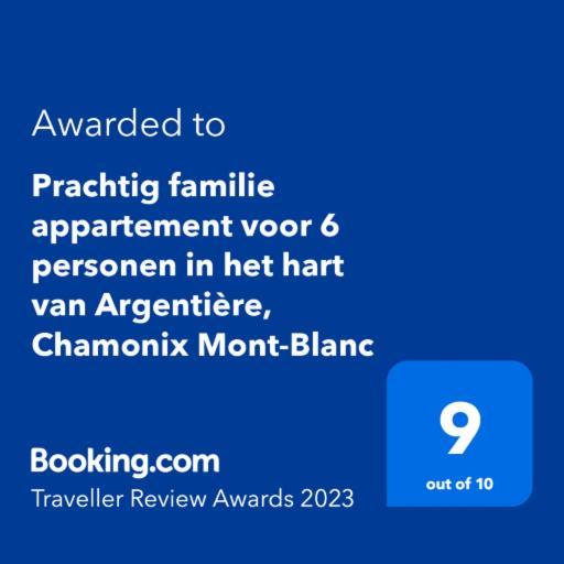 Prachtig Familie Appartement Voor 6 Personen In Het Hart Van Argentiere, Chamonix Mont-Blanc Exterior photo